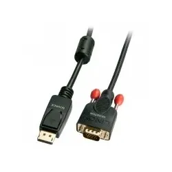 Lindy DisplayPort VGA Schwarz Kabelschnittstellen-/adapter Konverterkabel DisplayPort/VGA 2m