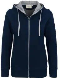 HAKRO® Damen-Kapuzen-Jacke Bonded 255, tinte 255 , 1 Stück, Größe: XL