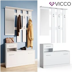 Vicco Flurgarderobe Set Billy weiß Garderobe Dielengarderobe Kompaktgarderobe