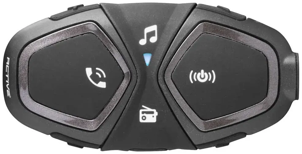 Interphone Cellularline Active Intercom - Black / Grey - One Size
