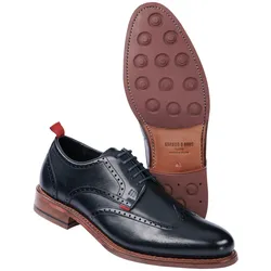 Gordon & Bros Herren Businessschuhe Blau einfarbig - 44