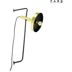 Faro Wandleuchte WHIZZ IP27, IP20, gold, schwarz FAR-20165-96
