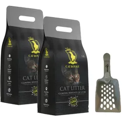 Cat Royale Activated Carbon Bentonitstreu 2x5kg + Schaufel für Streu GRATIS!