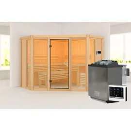 Karibu Alcinda 2 inkl. 9 kW Bio-Ofen + ext. Steuerung