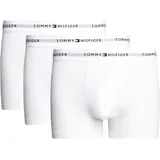 Herren 3er Pack Trunks aus Baumwolle Weiß White/White White XXL