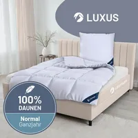 Daunendecke »LUXUS« – 100% Daunen, Klasse 1, Downpass, hergestellt in Deutschland, Größe: 200x200