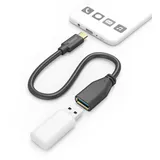 Hama USB-C auf USB-A Adapter 0,15 m Schwarz