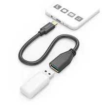 Hama USB-C auf USB-A Adapter 0,15 m Schwarz