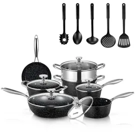 fohere Topf-Set 17-tlg. Kochtopf + Pfanne