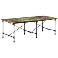 VidaXL Esstisch 220x90x77 cm Altholz Massiv