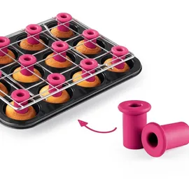 CUCAP Backblech für Muffins & Cupcakes 2-tlg.mit Zentrierhilfe