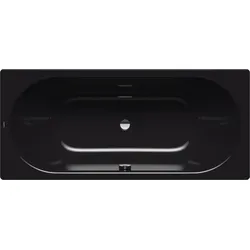 Kaldewei Classic Duo Rechteck-Badewanne##1700 x 750 mm / Modell 107 mit Griffbohrung einseitig schwarz matt 100 Emaillierte  .. 290700010676