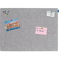 Legamaster Pinnwand BOARD-UP Akustik 75,0 x 50,0 cm Textil grau