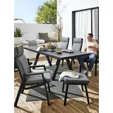 Outdoor Edge KERAMO STONE Gartentisch 200 x 100 x 75 cm Anthrazit/Grau