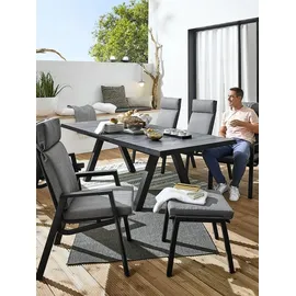 Outdoor Edge KERAMO STONE Gartentisch 200 x 100 x 75 cm Anthrazit/Grau