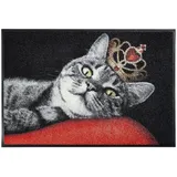 Wash+Dry Royal Cat 50 x 75 cm Rot/Schwarz
