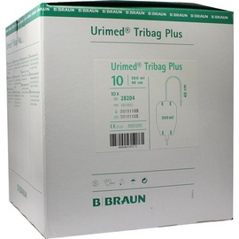 B. Braun Urimed Tribag Plus Urin-Beinbtl.500ml steril 40cm