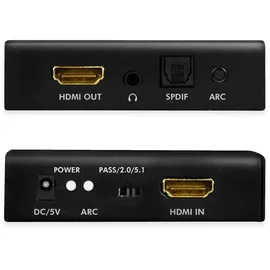 Logilink HD0055 - HDMI-Audio-Extraktor, 2CH/5.1CH, 4K/60 Hz