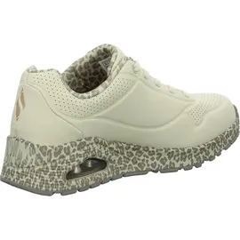 SKECHERS UNO Loving Love, Damen-Turnschuhe, Black Durabuck Rose Gold Trim, 40 EU