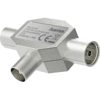 Hama Verteiler Antennenstecker auf 2X (Koaxial, Verteiler, Splitter, Matelgehäuse, 1000MHz)