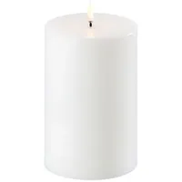 uYuni LED Stumpenkerze 10,1 x 15 cm weiß