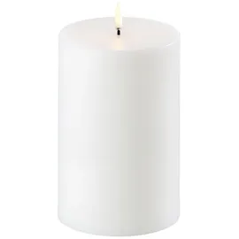 uYuni LED Stumpenkerze 10,1 x 15 cm weiß