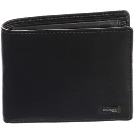 GREENLAND Nature Black Nappa Herren Geldbörse schwarz