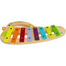Eichhorn Kinder-Xylophon Bunte Tonleiter 30 x 15 cm 3 teilig Braun/Mehrfarbig 100003482