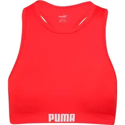 PUMA Damen Top SWIM WOMEN RACERBACK SWIM TOP, red, XL