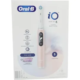 Oral-B iO Series 6 pink sand + Reiseetui + Aufsteckbürsten 2 St.