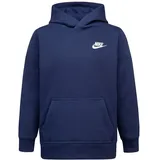 Nike Kids Nike Unisex Kinder Club Hoodie Sweatshirt, - Marine, 6-7 Jahre