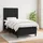 vidaXL Boxspringbett mit Matratze Schwarz 100x200 cm Stoff