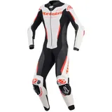 Alpinestars Stella Gp-r7 Lederkombi - White / Black / Red Fluo - 38