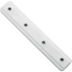 Verbinder GARDINIA "Schienenverbinder für Aluminium-Vorhangschiene", weiß, B:1cm H:0,5cm L:0,86cm, Gardinenstangenhalterungen, Serie Aluminim-Vorhangschiene