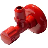 Wagner Eckventil Ventil 1/2 Zoll Wand, 3/8 Zoll Anschluss, rot