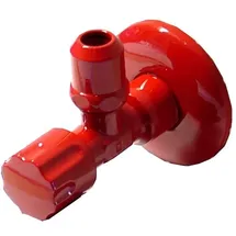 Wagner Eckventil Ventil 1/2 Zoll Wand, 3/8 Zoll Anschluss, rot
