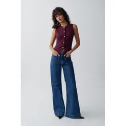 Gina Tricot - Front pocket flare jeans - Flare & bootcut jeans - Blau - 38 - Dame - Blau - 38