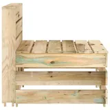 vidaXL Garten-Paletten-Mittelsofa natur