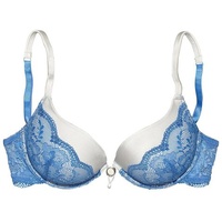 LASCANA Push-up-BH Damen creme-blau Gr.80AA