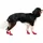 goo-eez Hundeschuhe 4 Stück Rot/Schwarz M