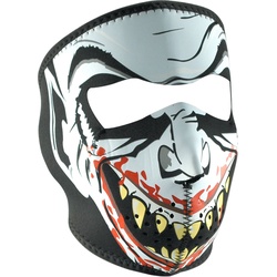 Zan Headgear Vampire Glow, Gesichtsmaske - Schwarz/Hellgrau/Rot - Einheitsgröße