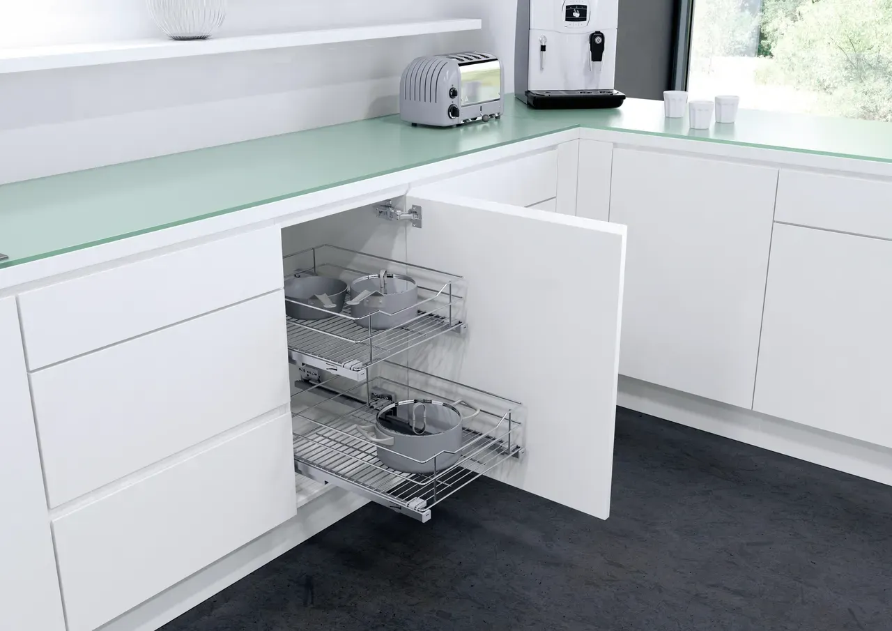 Naber 8031182 Innenauszug Classic Innenauszug, 600 mm Schrank verchromt Innen...