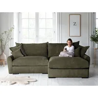 Home Affaire Eckcouch Polyester 4-Sitzer Grün