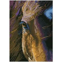 needle art world Diamond Painting Pferd braun
