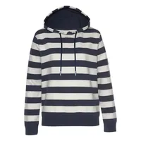 H.I.S. Kapuzensweatshirt Marine/Ecru-Gestreift 44/46