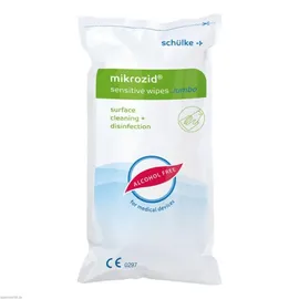 Schülke mikrozid sensitive wipes jumbo, Nachfüllpack, für Flächen, 200 Tücher