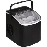 Homcom Eiswürfelmaschine Eiswürfelbereiter 9 Würfel in 6-12 Minuten fertig, 12 KG/24 H, Wasserstation mit 1,3 l Wassetank Display Ice Cube Maker Maschine - Eiswürfelautomat Selbstreinigung