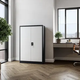 Jan Nowak C001K Aktenschrank 140 cm x 90 cm x 40 cm Grau
