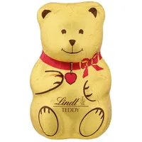 LINDT Schokolade, Lindt Schokoladen Teddybär aus Alpenmilchschokolade Hohlfigur 40g