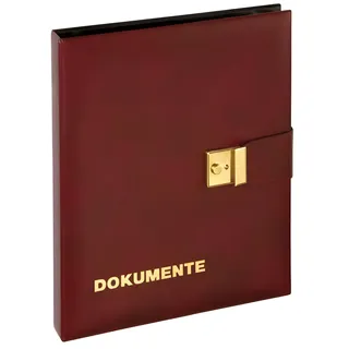 Pagna Dokumentenmappe 29x36cm 4-Ring-Mechanik 1H weinrot